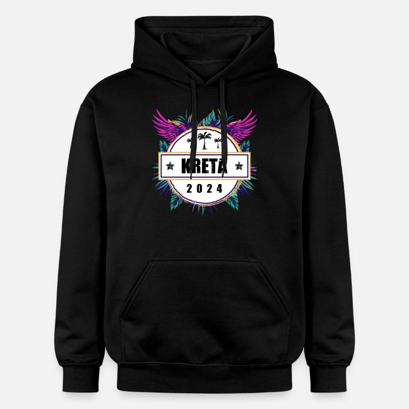 L’équipe de Crète 2024 - Sweat à capuche Softstyle® Gildan Unisexe - noir