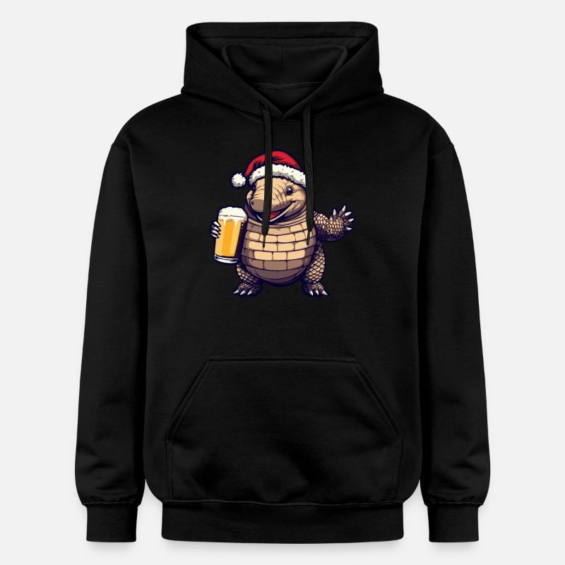 Armadillo Bière Noël - Sweat à capuche Softstyle® Gildan Unisexe - noir