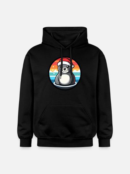 Robbe X-Mas Christmas X-Mas - Gildan Unisex Softstyle® Midweight Hoodie - black