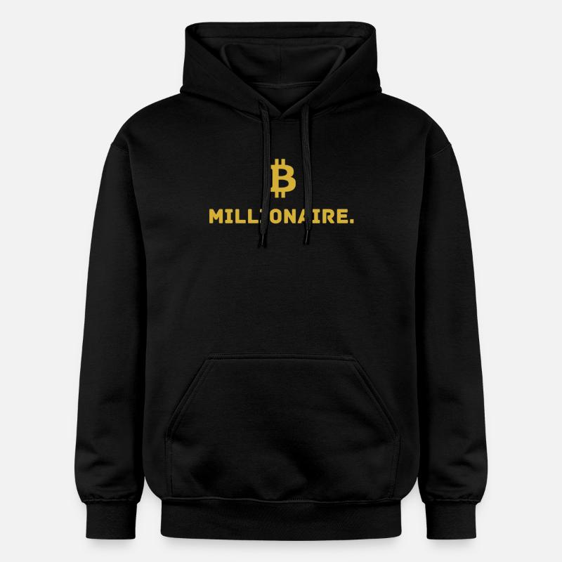 Millionaire. X Bitcoin Millionaire. - Sweat à capuche Softstyle® Gildan Unisexe - noir