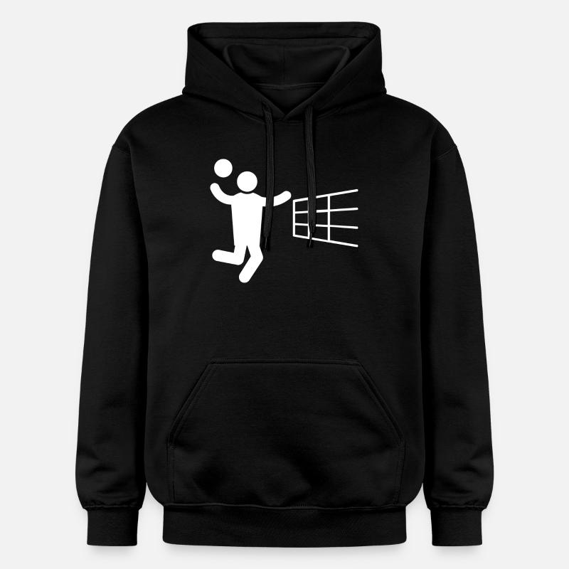 Volleyball volleyball joueuse de volley-ball - Sweat à capuche Softstyle® Gildan Unisexe - noir