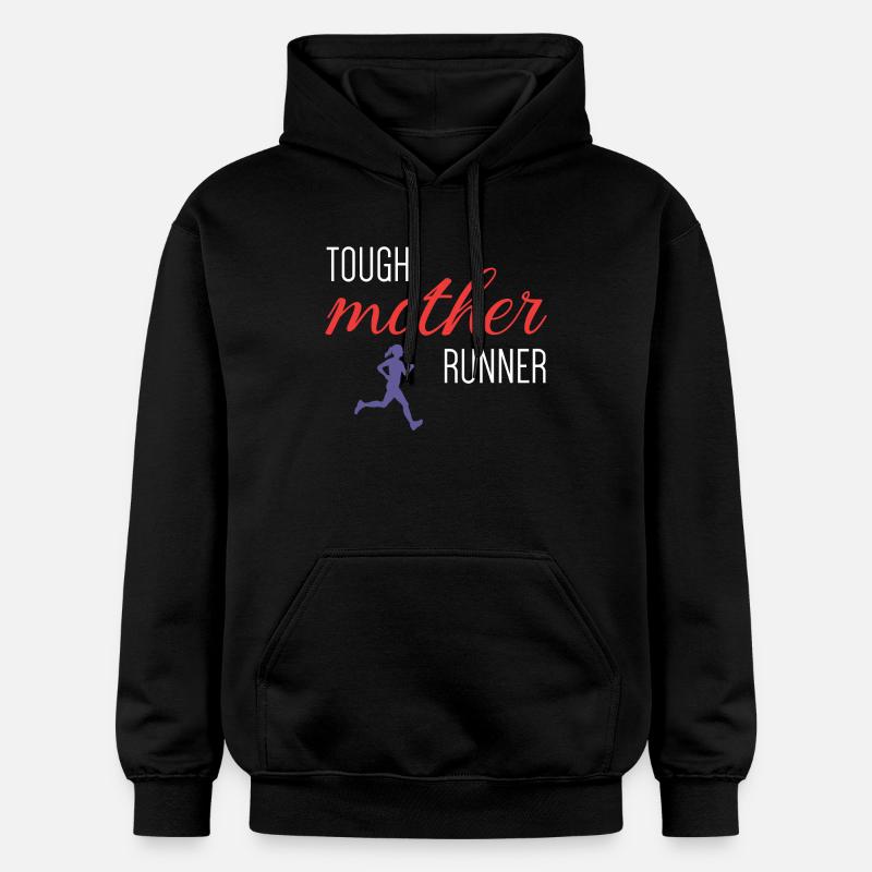 Mère coureuse coriace - Sweat à capuche Softstyle® Gildan Unisexe - noir
