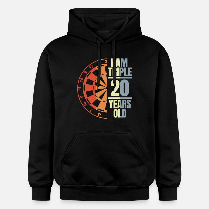 Fléchettes Papi - Sweat à capuche Softstyle® Gildan Unisexe - noir