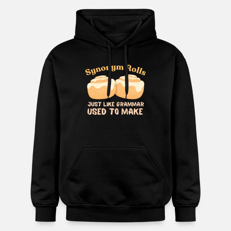 Synonym Rolls Grammatik Humor Design - Gildan Unisex Softstyle® Midweight Hoodie - Schwarz