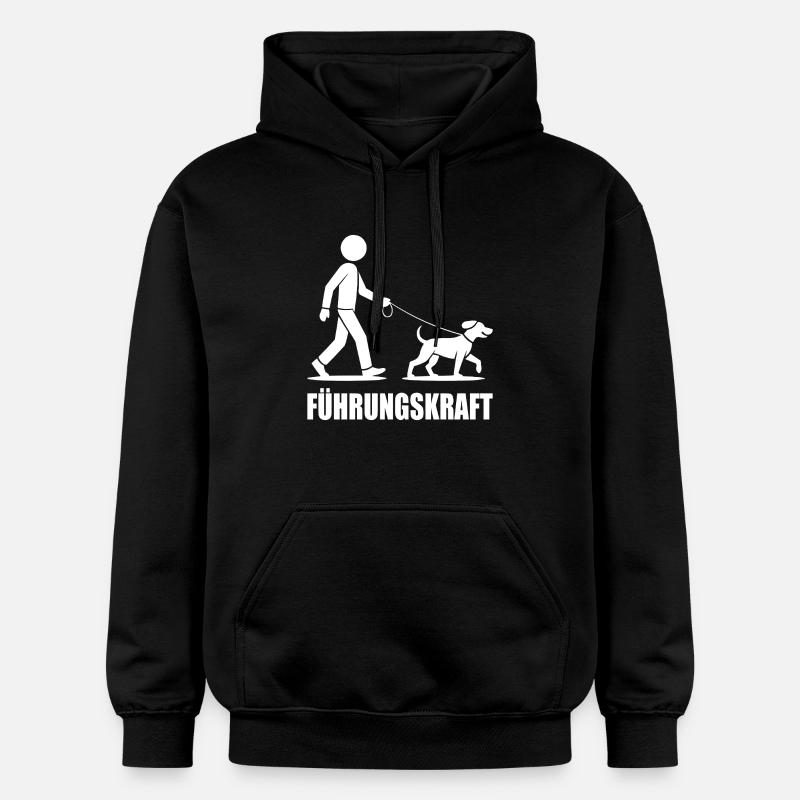 Chien de Leadership - Sweat à capuche Softstyle® Gildan Unisexe - noir