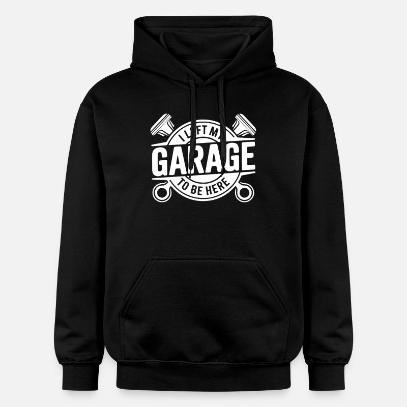 J’ai quitté mon garage devis mécanicien - Sweat à capuche Softstyle® Gildan Unisexe - noir