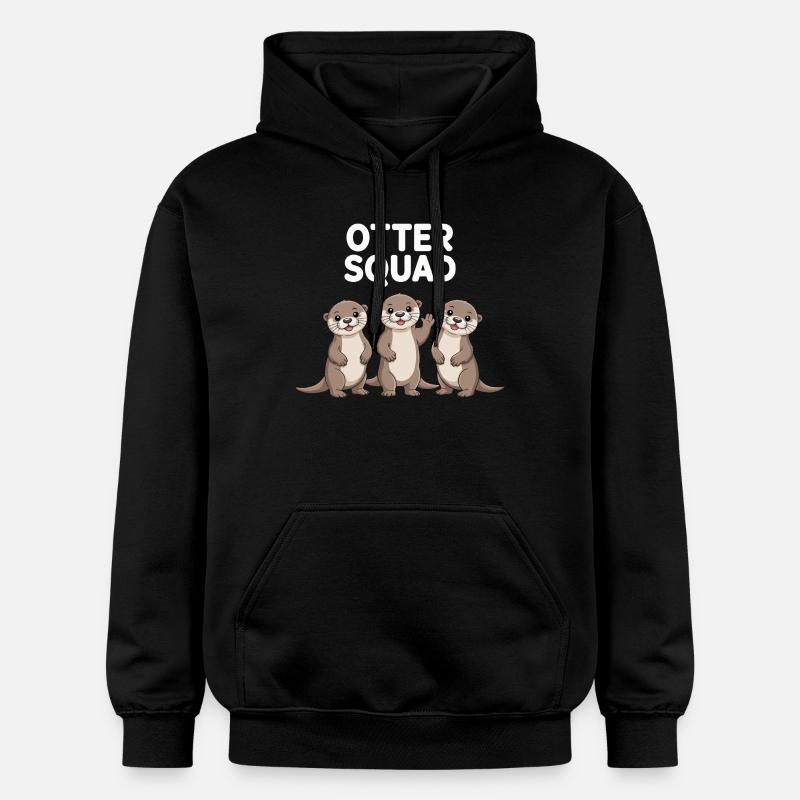 Otter Squad – Groupe Power - Sweat à capuche Softstyle® Gildan Unisexe - noir