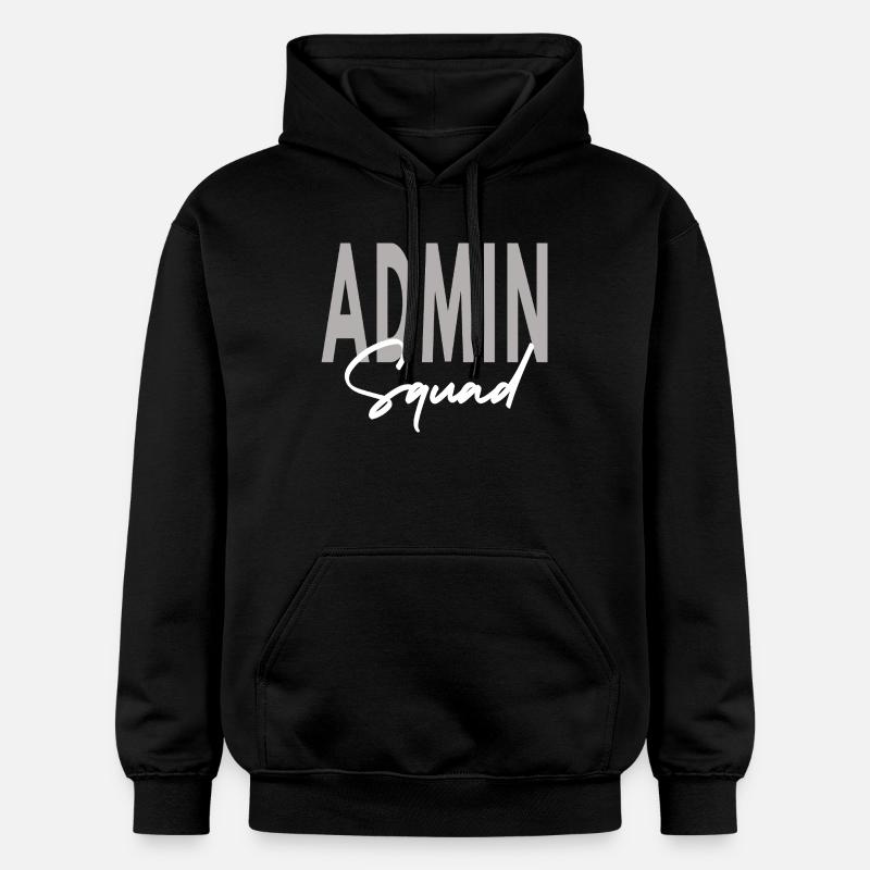 Admin Squad Assistent Teamadministrator - Gildan Unisex Softstyle® Midweight Hoodie - Schwarz