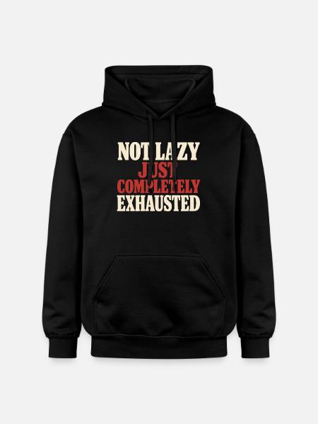 Burnt-out millennial, tired adult, - Gildan Unisex Softstyle® Midweight Hoodie - black