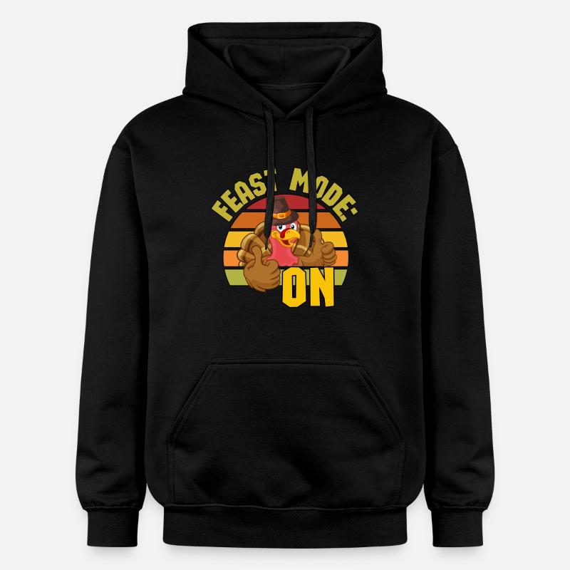 La dinde en chapeau - Sweat à capuche Softstyle® Gildan Unisexe - noir