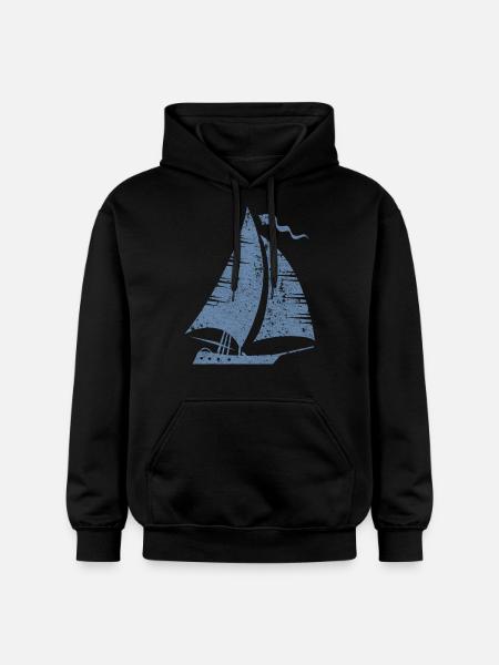 Sailboat Sailing Sailors - Gildan Unisex Softstyle® Midweight Hoodie - black