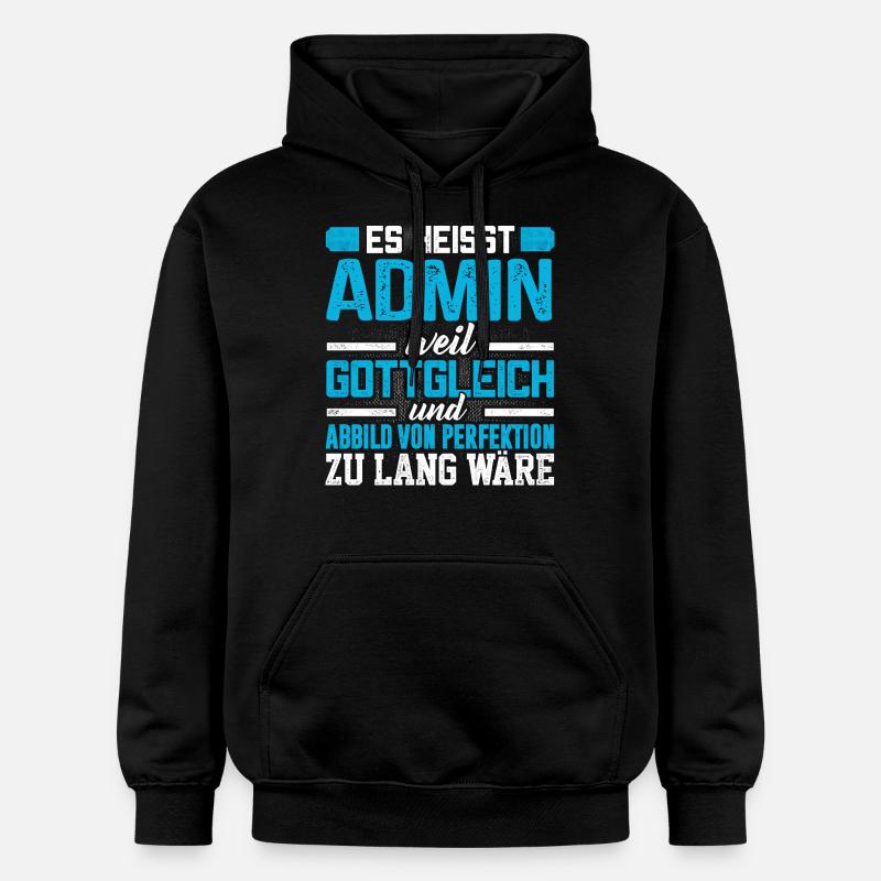 ADMIN - Perfekt - Gildan Unisex Softstyle® Midweight Hoodie - Schwarz