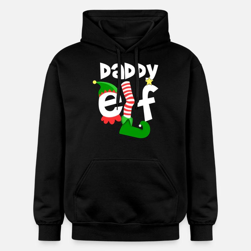 daddy elf - Sweat à capuche Softstyle® Gildan Unisexe - noir