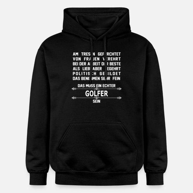 golfer - Gildan Unisex Softstyle® Midweight Hoodie - Schwarz