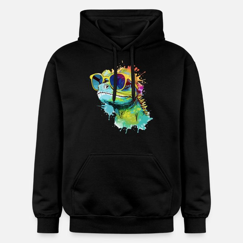 Doko le lézard - Sweat à capuche Softstyle® Gildan Unisexe - noir