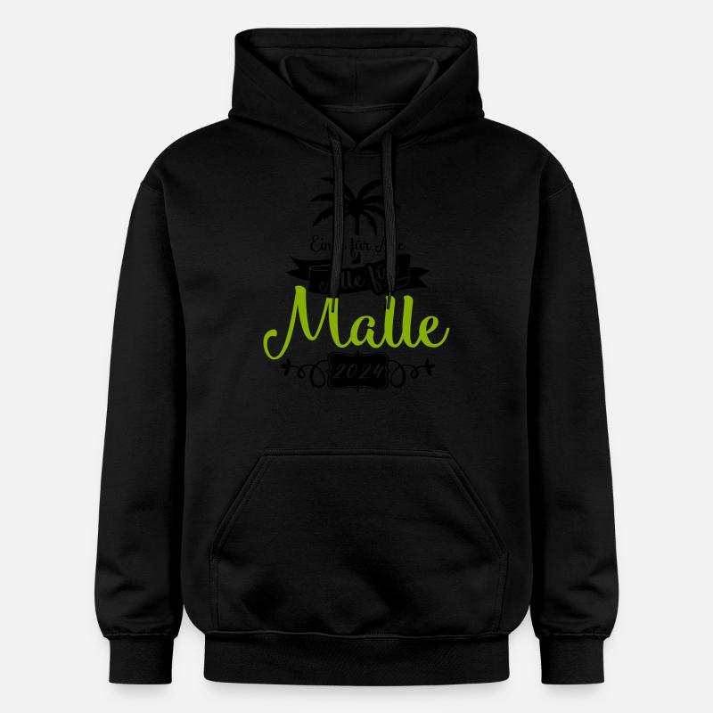 Malle un pour tous - Sweat à capuche Softstyle® Gildan Unisexe - noir