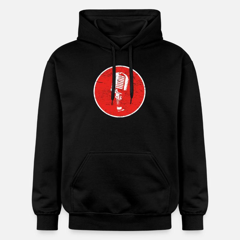 Cadeau MIC MICROPHONE MICROPHONE - Sweat à capuche Softstyle® Gildan Unisexe - noir