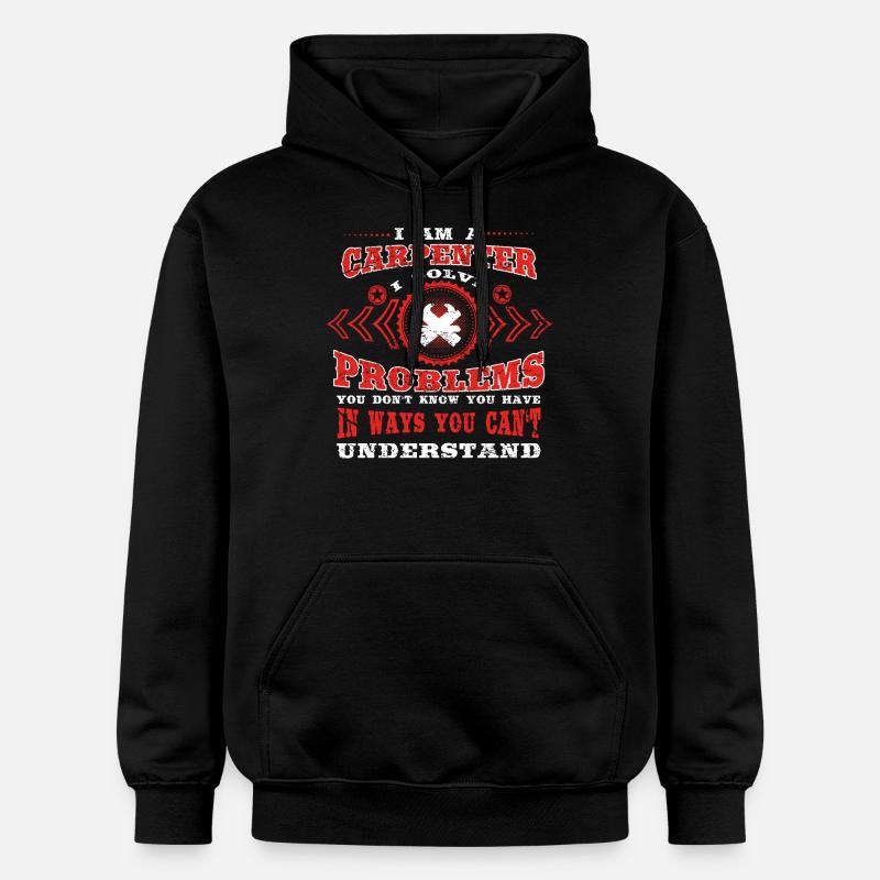 gift solve problems know CARPENTER - Gildan Unisex Softstyle® Midweight Hoodie - Schwarz