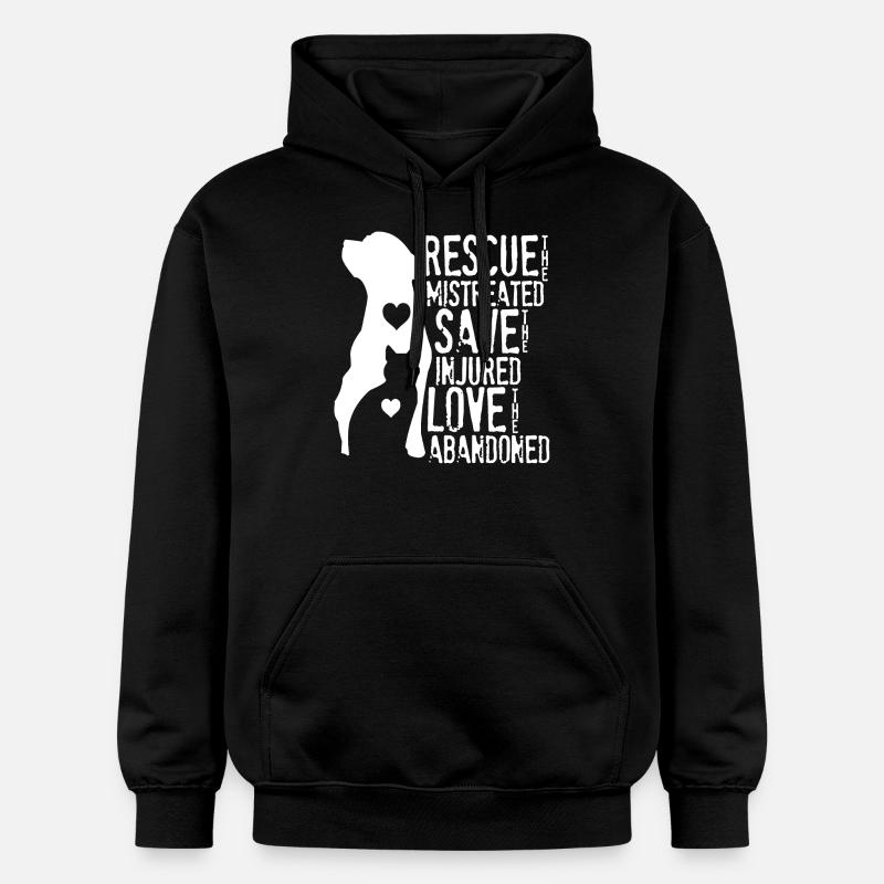 Amant de chat - Sweat à capuche Softstyle® Gildan Unisexe - noir