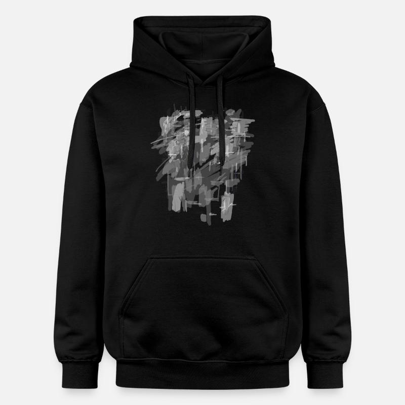 Fond gris - Sweat à capuche Softstyle® Gildan Unisexe - noir