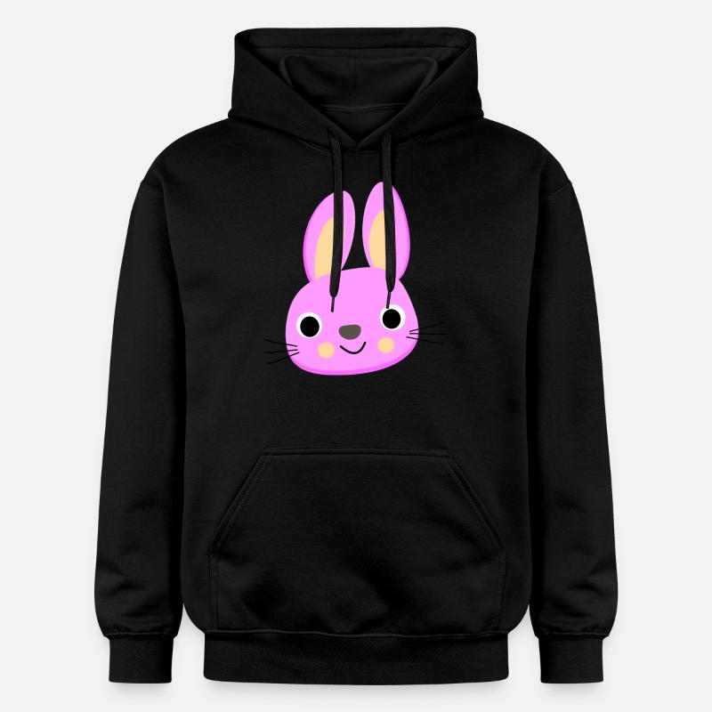 lapin - Sweat à capuche Softstyle® Gildan Unisexe - noir