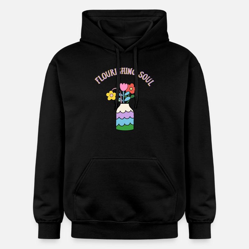 Blossoming Soul - Idée cadeau - Cadeau - Sweat à capuche Softstyle® Gildan Unisexe - noir