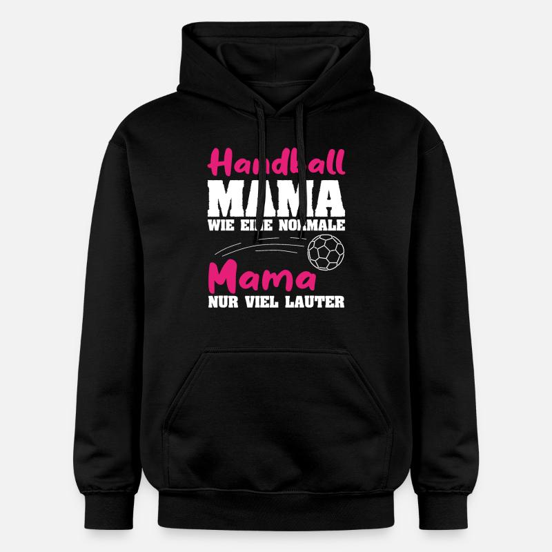 Maman handball - Sweat à capuche Softstyle® Gildan Unisexe - noir