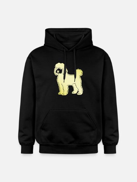 Poodle Dog Silhouette - Gildan Unisex Softstyle® Midweight Hoodie - black