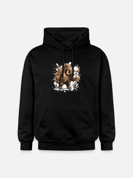 Mammut Beer Funny - Gildan Unisex Softstyle® Midweight Hoodie - black
