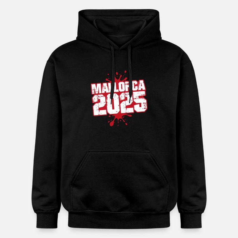 Mallorca 2025 Klecks - Gildan Unisex Softstyle® Midweight Hoodie - Schwarz