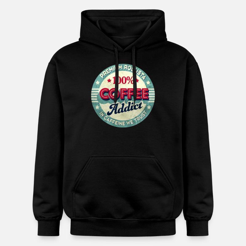 café Addict - Sweat à capuche Softstyle® Gildan Unisexe - noir