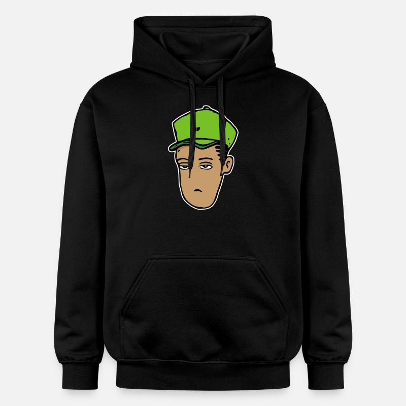 Tête de hip-hop (AVC) - Sweat à capuche Softstyle® Gildan Unisexe - noir
