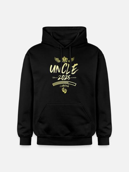 Uncle 2025 Loading Saying - Gildan Unisex Softstyle® Midweight Hoodie - black