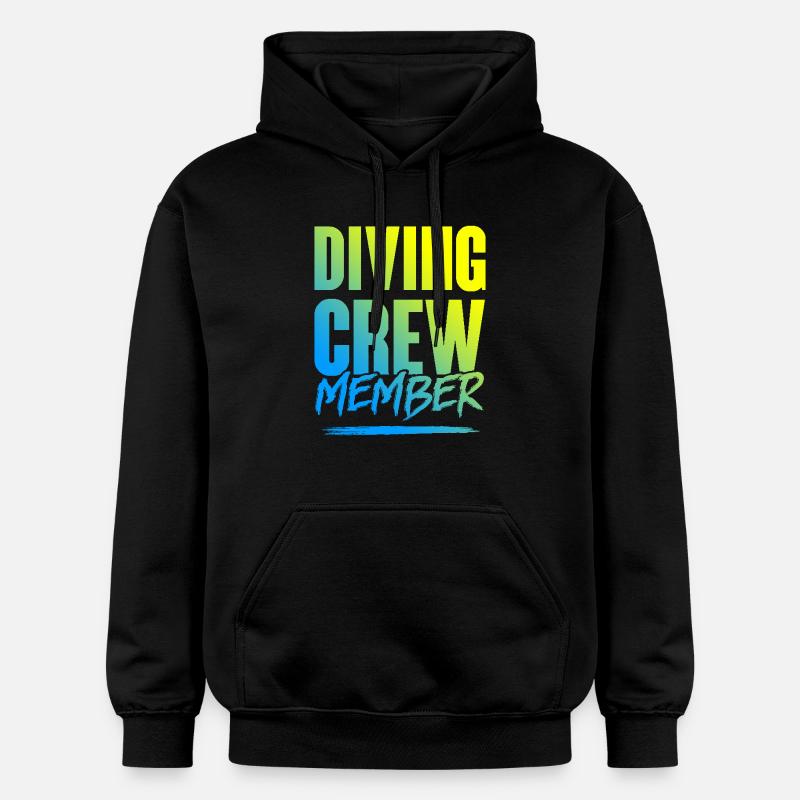 Équipage de plongée - Sweat à capuche Softstyle® Gildan Unisexe - noir