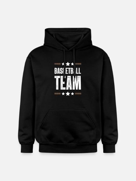 Basketball Team - Gildan Unisex Softstyle® Midweight Hoodie - black