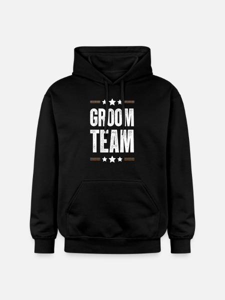 Groom Team - Gildan Unisex Softstyle® Midweight Hoodie - black