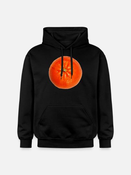mandarin mandarin veggie vegetables fruits1 - Gildan Unisex Softstyle® Midweight Hoodie - black