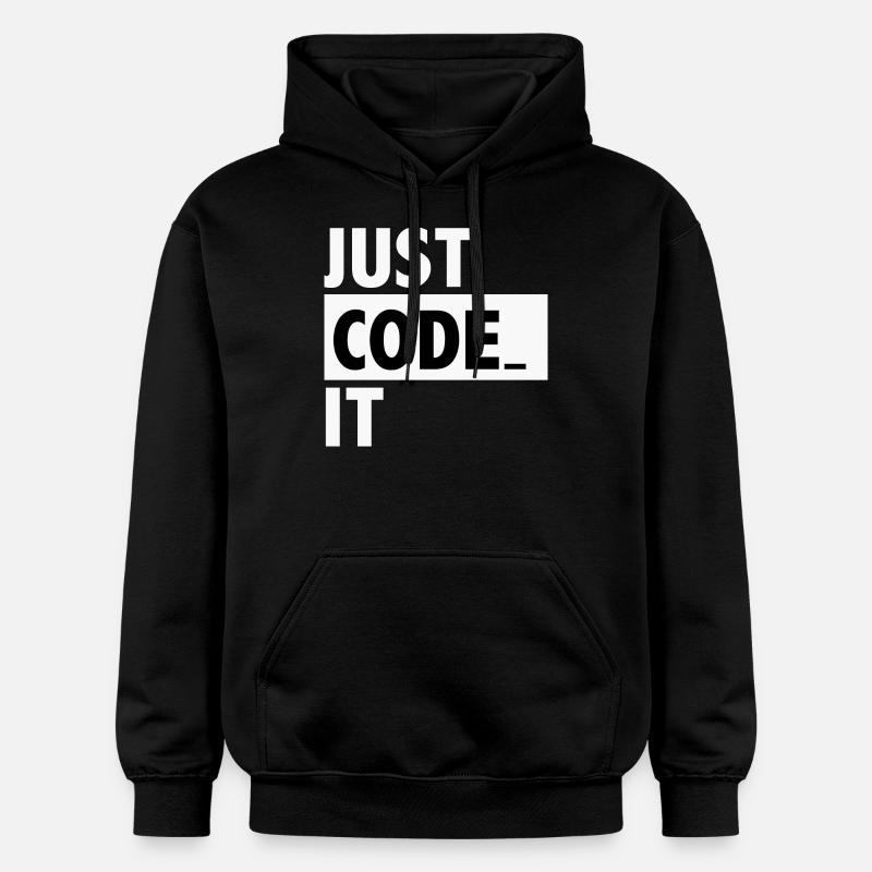 just code it - Sweat à capuche Softstyle® Gildan Unisexe - noir