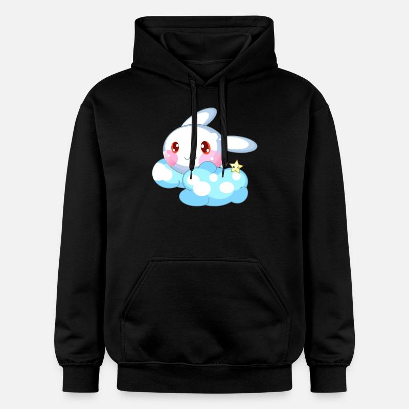 Lapin doux enfants - Sweat à capuche Softstyle® Gildan Unisexe - noir