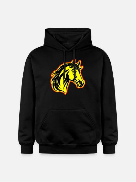 Horse Head - Gildan Unisex Softstyle® Midweight Hoodie - black