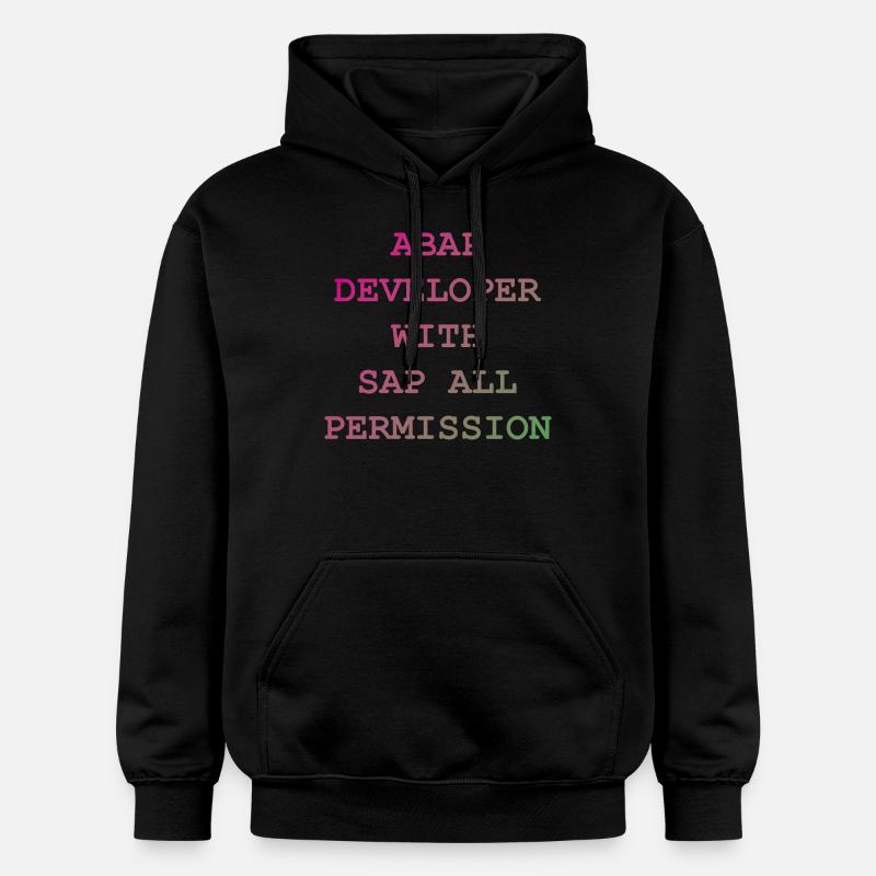ABAP SAP Developer! idée cadeau - Sweat à capuche Softstyle® Gildan Unisexe - noir