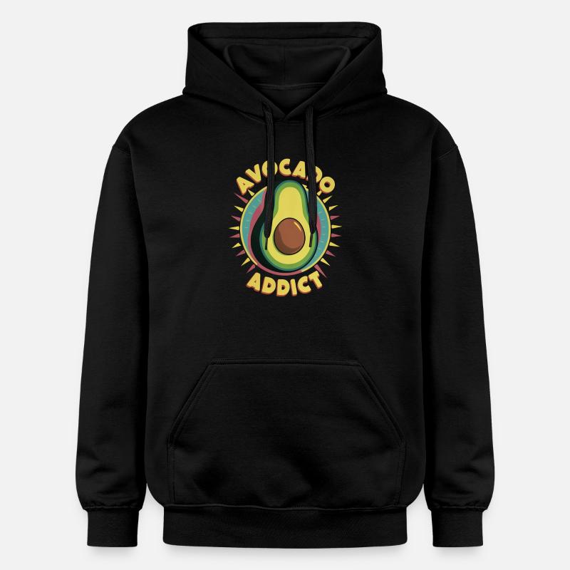 Accro à l’avocat - Sweat à capuche Softstyle® Gildan Unisexe - noir