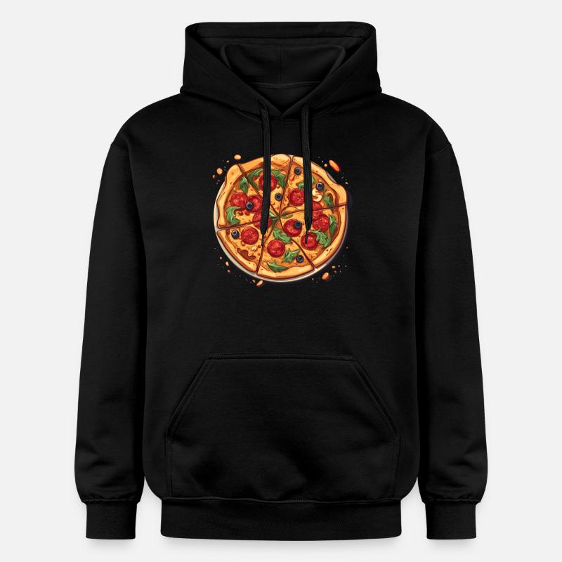 Pizza - Sweat à capuche Softstyle® Gildan Unisexe - noir