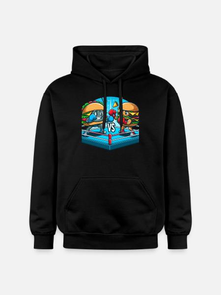 Hamburger de boxe - Sweat à capuche Softstyle® Gildan Unisexe - noir