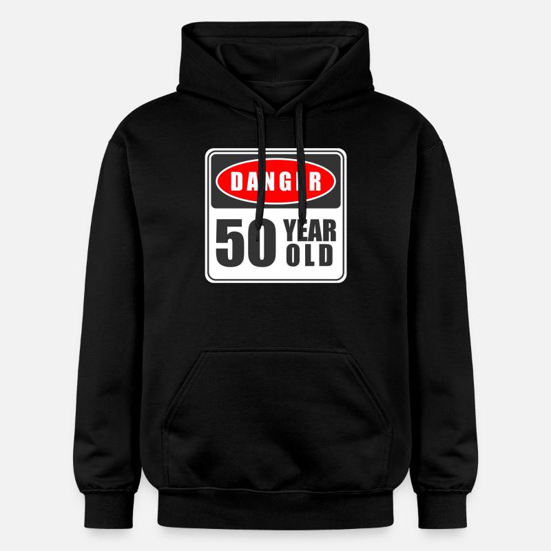 50 ans Danger - Sweat à capuche Softstyle® Gildan Unisexe - noir