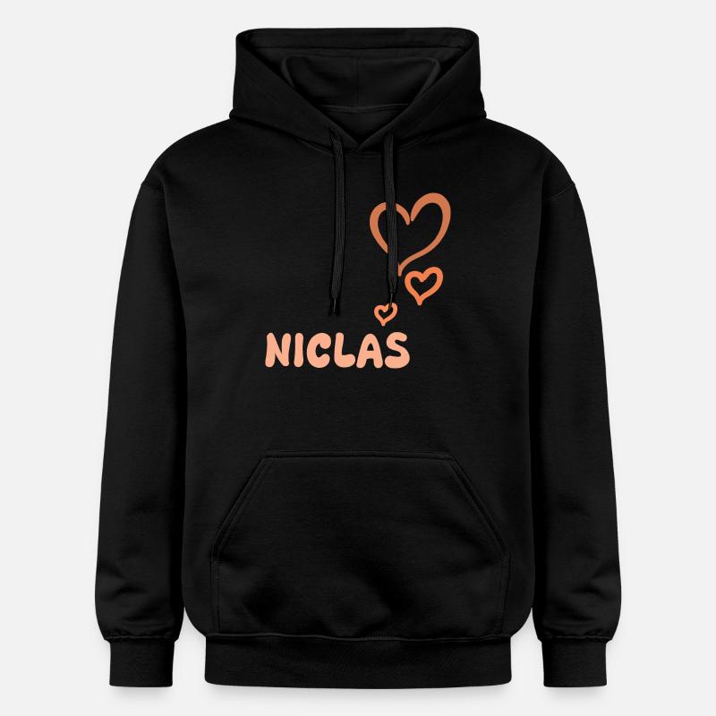 Prénom Niclas - Sweat à capuche Softstyle® Gildan Unisexe - noir