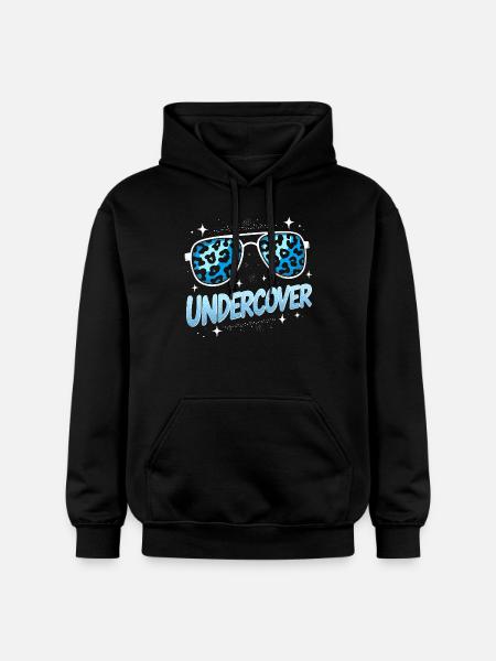 Undercover Speech - Sunglasses Design - Gildan Unisex Softstyle® Midweight Hoodie - black