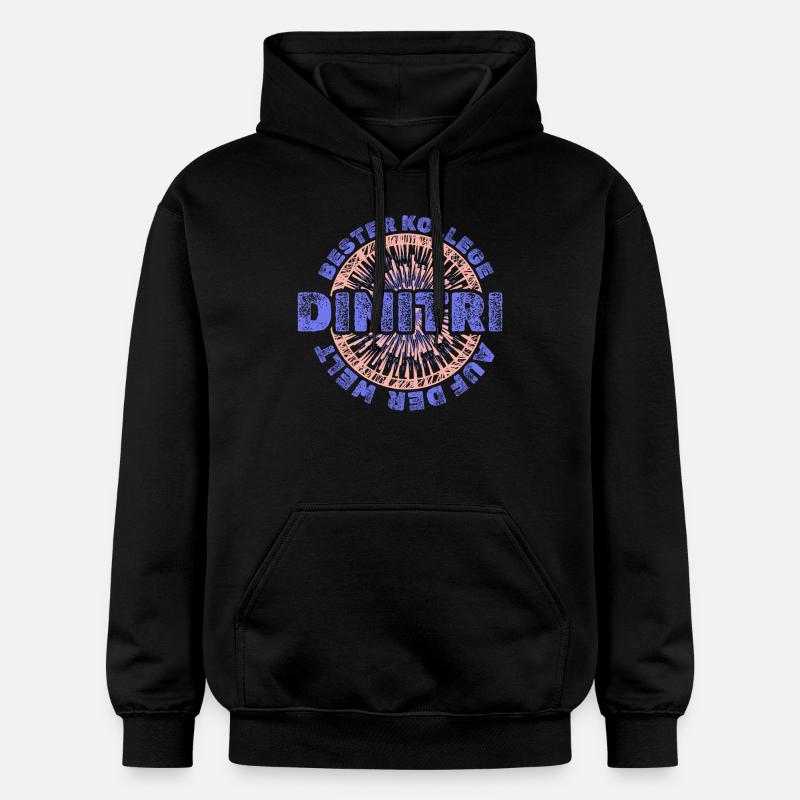 Prénom Dimitri - Sweat à capuche Softstyle® Gildan Unisexe - noir