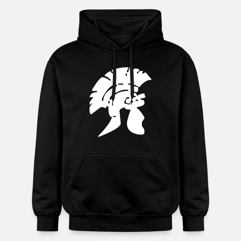 Casque Romain - Design - Sweat à capuche Softstyle® Gildan Unisexe - noir
