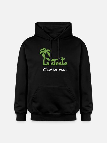 La sieste - Sweat à capuche Softstyle® Gildan Unisexe - noir